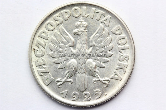 1 ZŁ POLSKA 1925 - ŻNIWIARKA MENNICZA STAN 1/1-