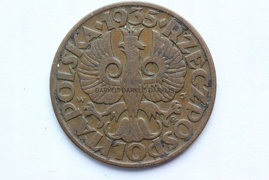 5 GROSZY RZECZPOSPOLITA POLSKA 1935 SUPER STAN !!