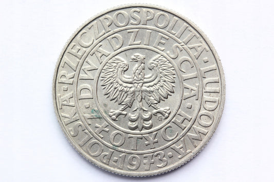 20 ZŁ POLSKA 1973 KWITNĄCE DRZEWO - PRÓBA darklis