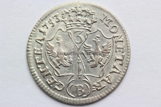 3 KRAJCARY 1753 B WROCŁAW ŚLĄSK FRYDERYK II S.1-