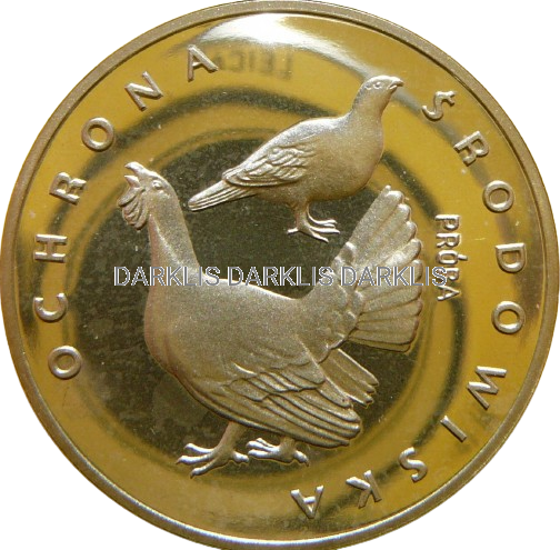 100 ZŁOTYCH POLSKA 1980 GŁUSZEC ZWIERZĘTA - PRÓBA