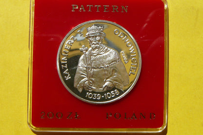 200 ZŁ POLSKA 1980 KAZIMIERZ I ODNOWICIEL PRÓBA