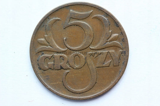 5 GROSZY RZECZPOSPOLITA POLSKA 1935 SUPER STAN !!