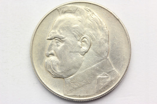 10 ZŁ POLSKA 1936 JÓZEF PIŁSUDSKI STAN!! NR.2